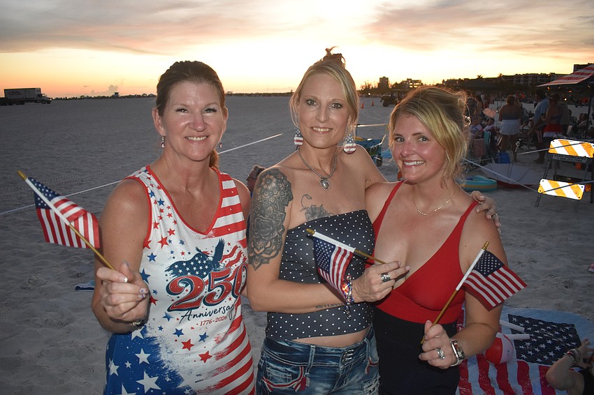 Stacy McIntyre, Craig Merrill's wife Nicole Merrill, and Samantha Carrico.