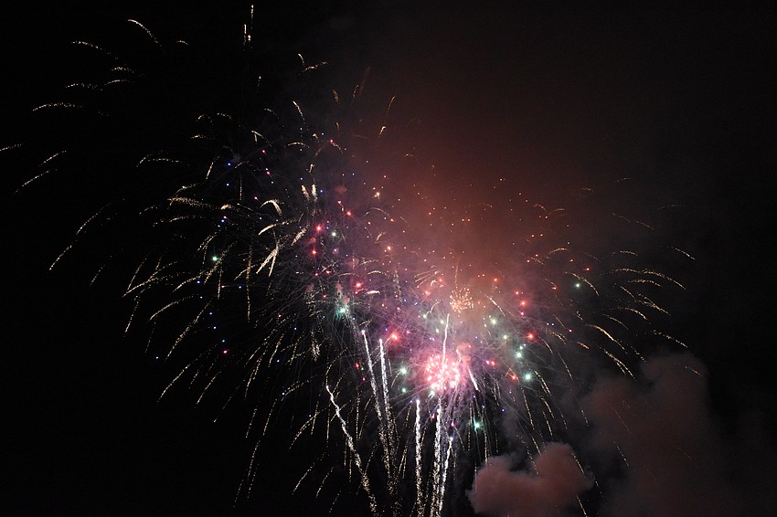 The fireworks reach their garnd finale.