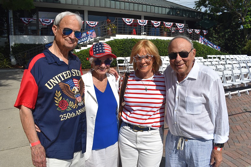 Larry and Joanne Burgoon, and Sue and Chuck Dinatale enjoy the event.