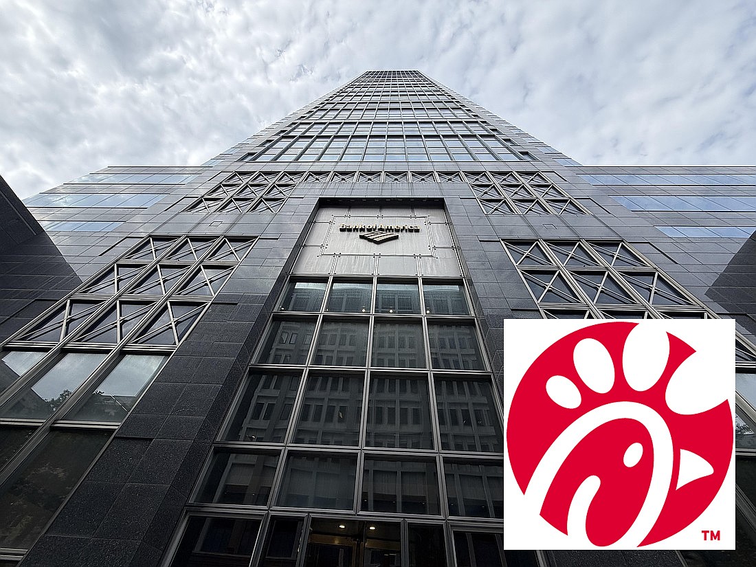 Jax Tower at 50 North, formerly the Bank of America Tower, is hosting a temporary Chick-fil-A lunch counter as the fast-food chain tests the Downtown Jacksonville market for a potential permanent location.