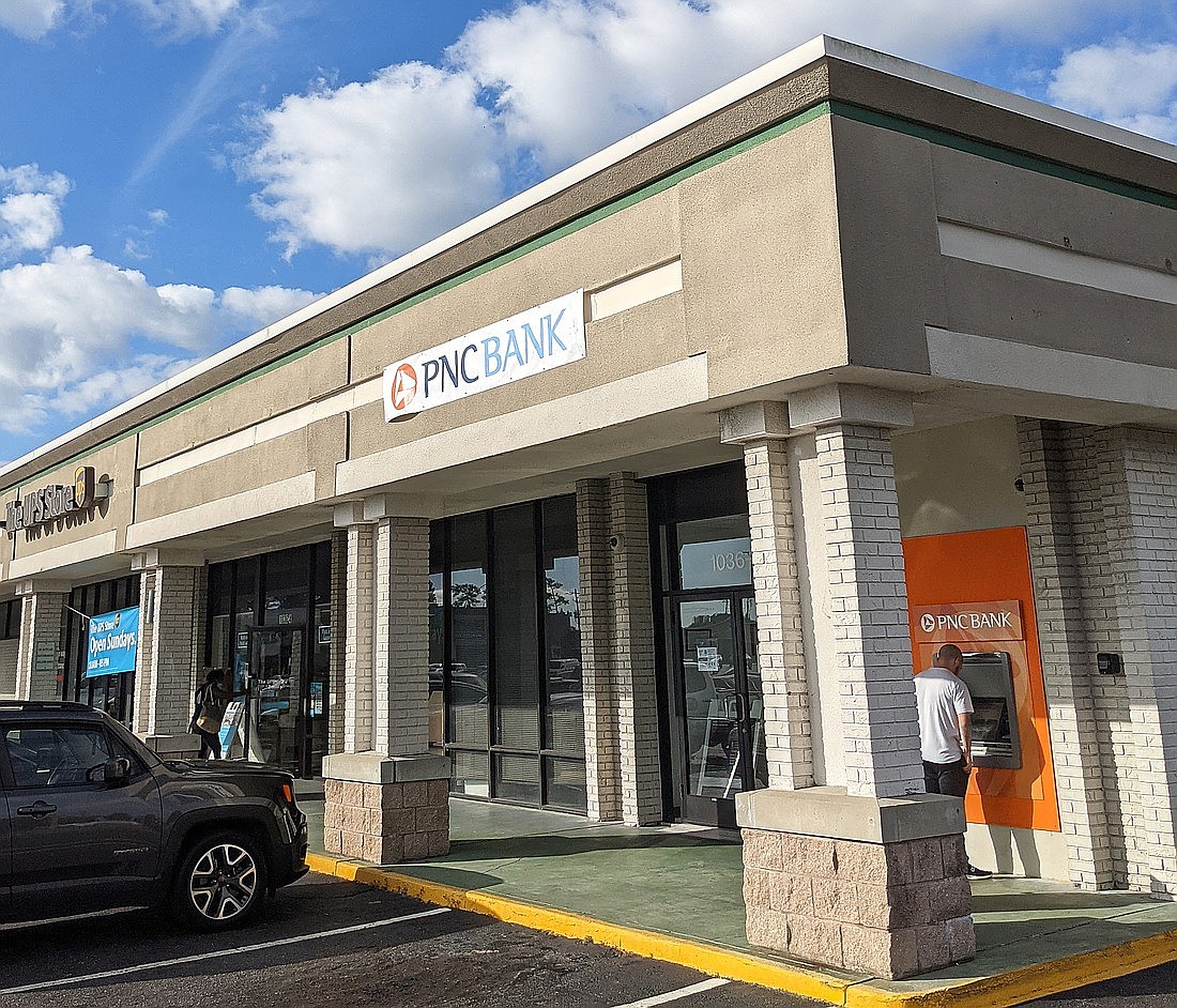 The PNC Bank branch at 1036 Dunn Ave., Suite 2, is one of 20 PNC locations in the Jacksonville area, giving the bank the fifth-largest branch network in the market. PNC entered Northeast Florida in 2021 through its acquisition of BBVA USA, which had 23 branches in the Jacksonville metropolitan area.