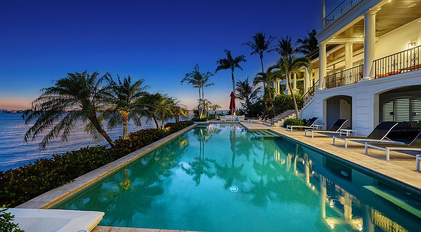Among the features that are part of the $17 million just sold Sarasota house is 55-foot pool and elevated terrace. Among the features that are part of the $17 million just sold Sarasota house is 55-foot pool and elevated terrace.