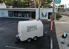 The Patio coffee cart once operated in the parking lot at Swim City on North Tamiami Boulevard.