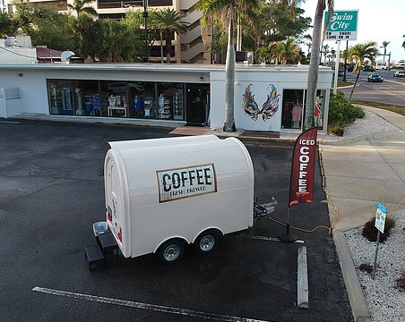 The Patio coffee cart once operated in the parking lot at Swim City on North Tamiami Boulevard.