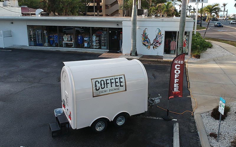 The Patio coffee cart once operated in the parking lot at Swim City on North Tamiami Boulevard.