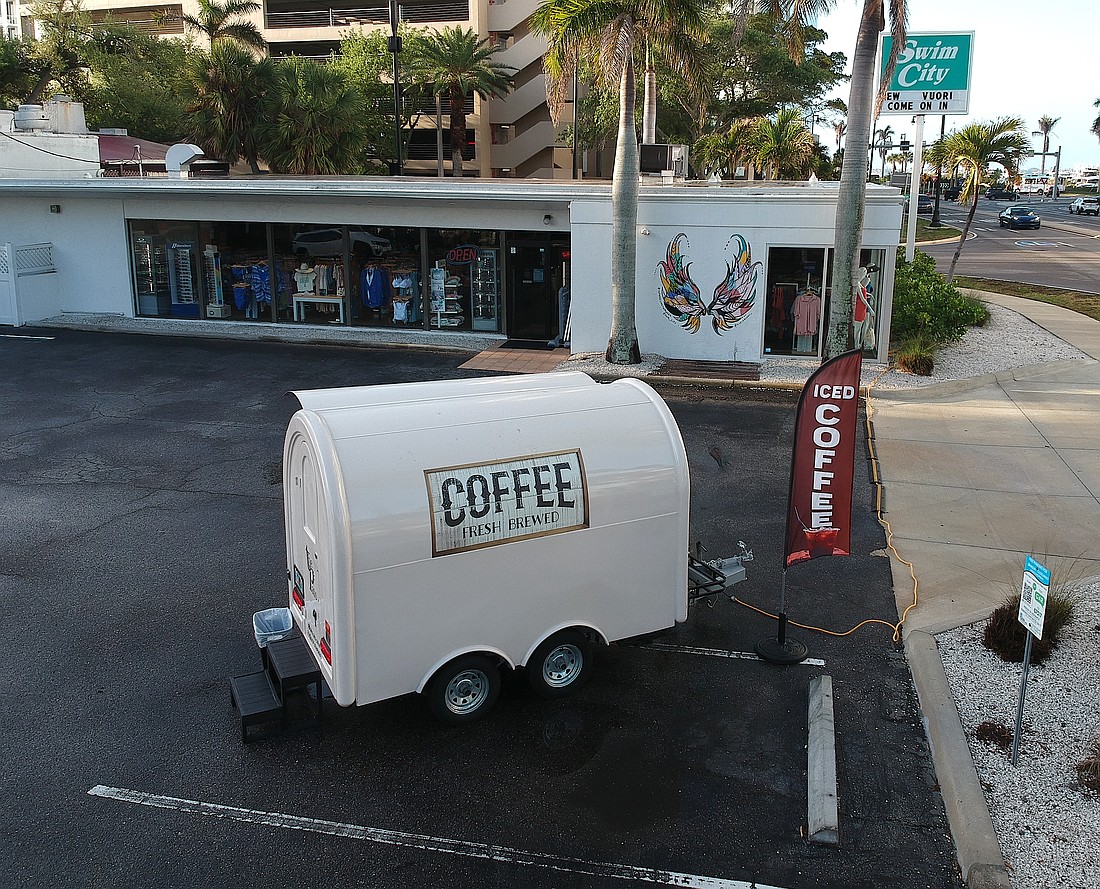 The Patio coffee cart once operated in the parking lot at Swim City on North Tamiami Boulevard.