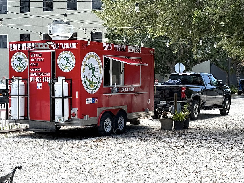 Taco Fusion Express operates on a site along Main Street in the Downtown Core zone district. A zoning text amendment may permit such mobile food vendors to set up on private property in the Downtown Bayfront. Taco Fusion Express operates on a site along Main Street in the Downtown Core zone district. A zoning text amendment may permit such mobile food vendors to set up on private property in the Downtown Bayfront.