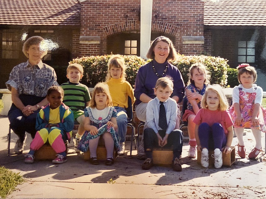 The first class at the First United Methodist Church Learning Center preschool consisted of 20 students split into two classes. Patty Tate not only served as director in 1992 but also as a teacher of one of the classes.