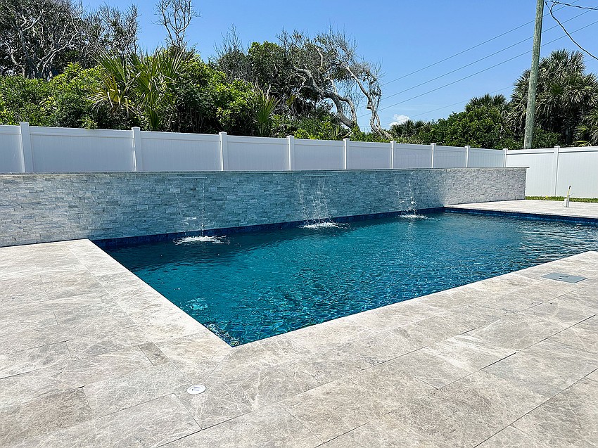 A pool constructed by Agua Construction, located in Flagler Beach. Courtesy photo A pool constructed by Agua Construction, located in Flagler Beach. Courtesy photo