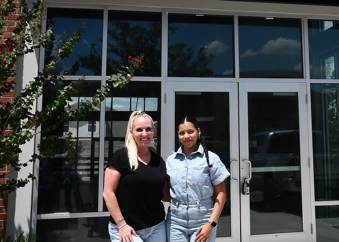 Kristin Kehley and Cariliz Berrios eagerly await for District Dance Co. to open its doors in Hamlin. In the meantime, they already are teaching dance at Hamlin Middle School.