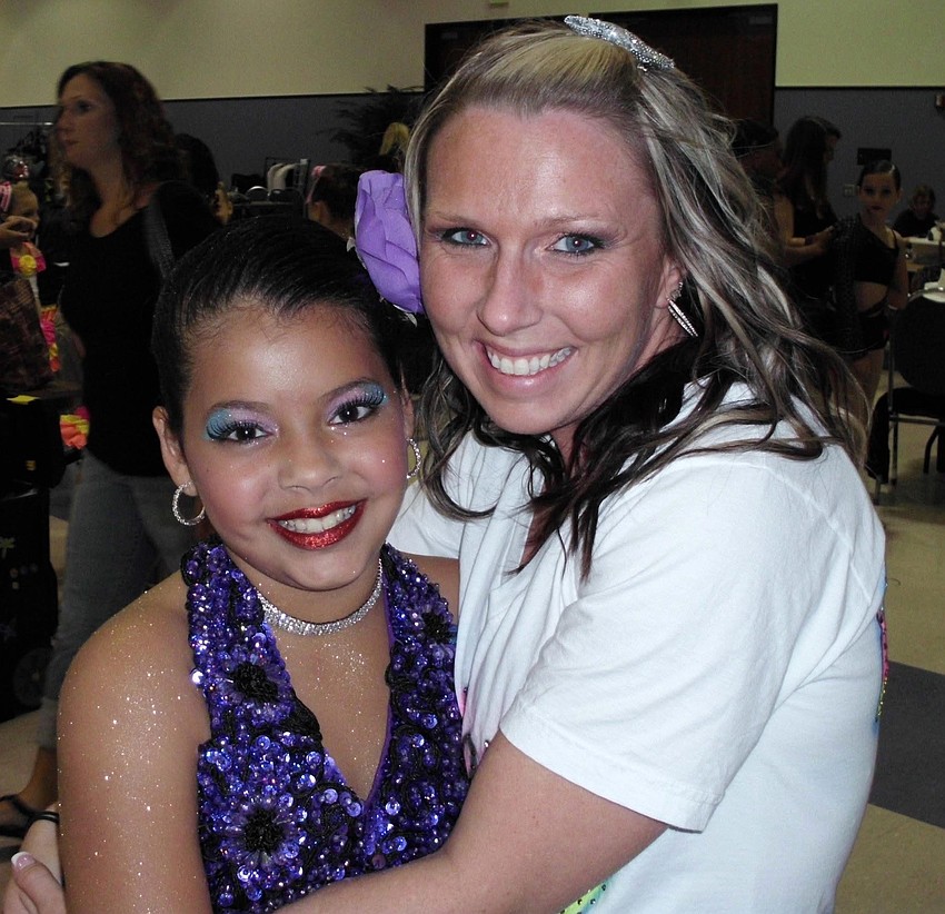 Cariliz Berrios and Kristin Kehley were all smiles at a competition.