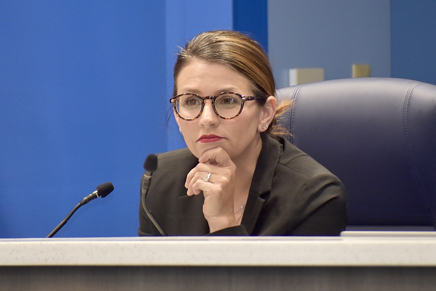 Commissioner Amanda Ballard questions if 22-year-old Edward Bailey, Jr. has the age and experience necessary to represent District 2 on the Manatee County Commission.