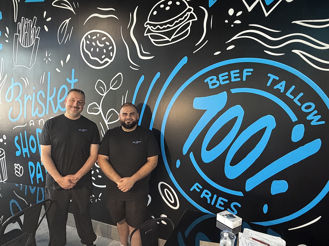 Elias Ishak and Jason Malih opened Sip n’ Smash with a focus on quality ingredients and service. The burgers are made from a brisket and short rib blend, and the fries and onion rings are cooked in 100% beef tallow.
