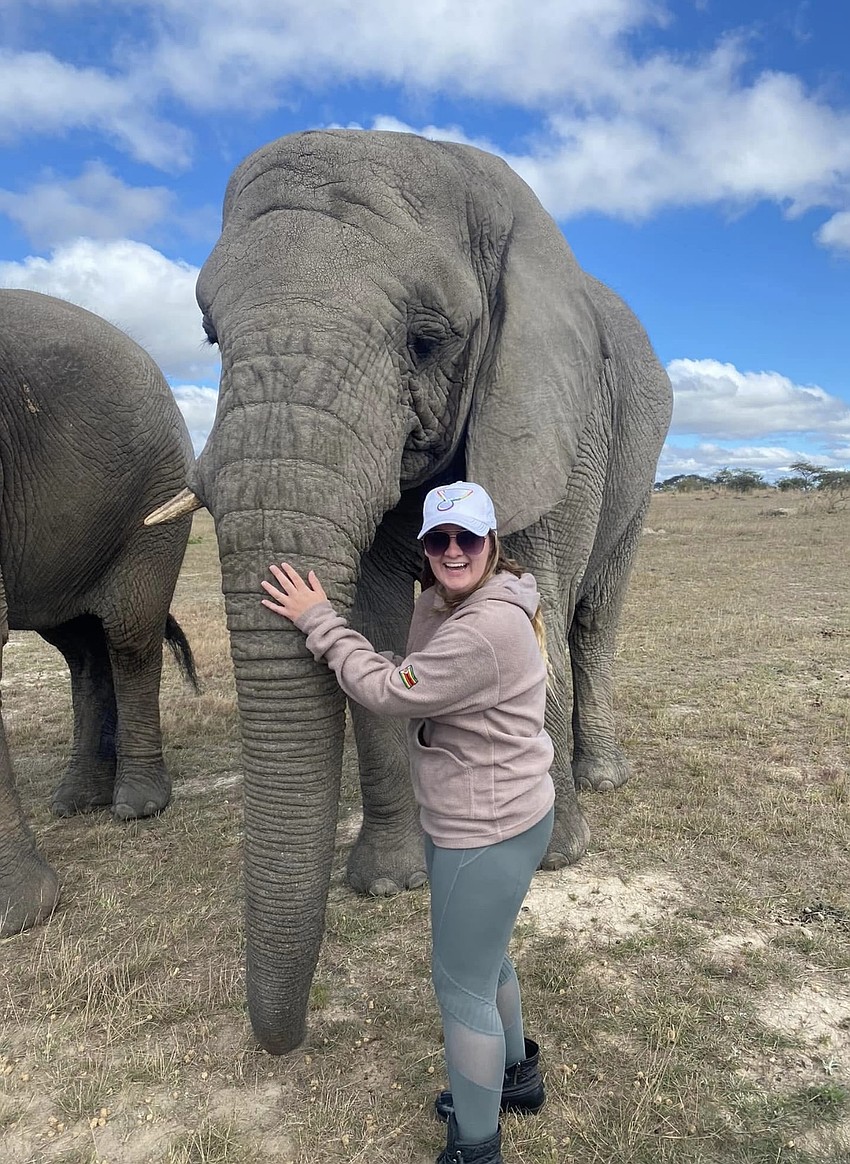 Jaida Cain says she cried the first time she saw an elephant in the wild. Cain visited Zimbabwe as a student in 2022. Jaida Cain says she cried the first time she saw an elephant in the wild. Cain visited Zimbabwe as a student in 2022.