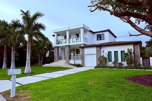 The home at 575 S. Spoonbill Drive sold for $4.2 million. Built in 2023, it has four bedrooms, four-and-a-half baths, a pool and 3,930 square feet of living area.