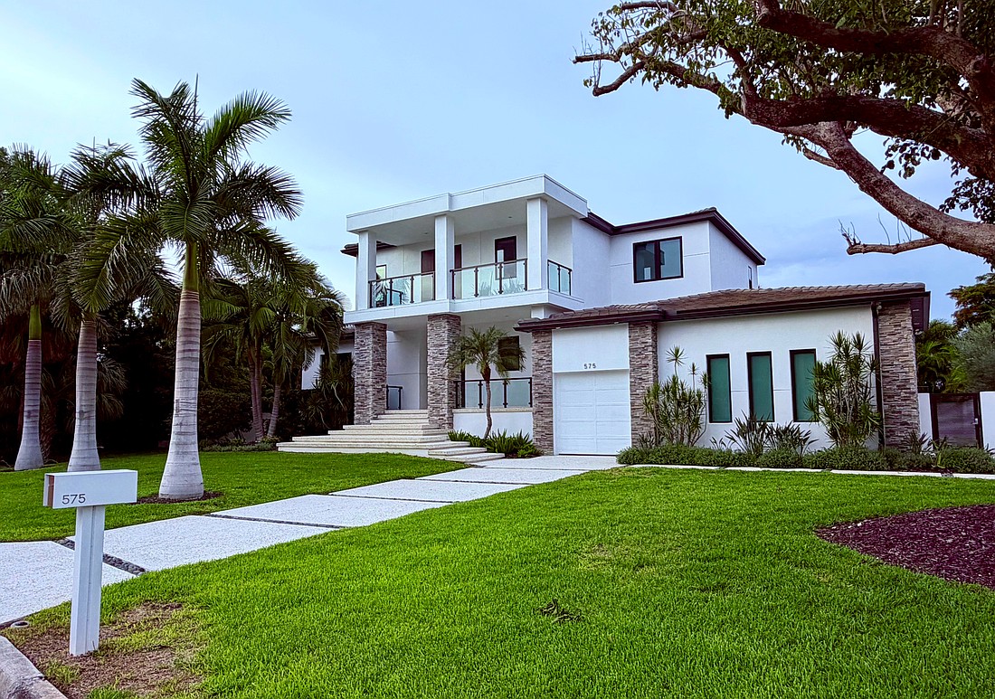 The home at 575 S. Spoonbill Drive sold for $4.2 million. Built in 2023, it has four bedrooms, four-and-a-half baths, a pool and 3,930 square feet of living area.
