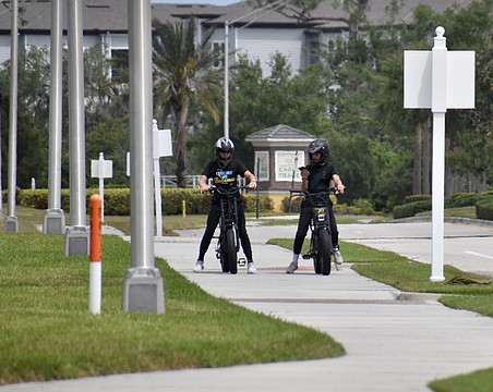 Children and teenagers are often seen riding electric bikes and scooters around the Lakewood Ranch area.