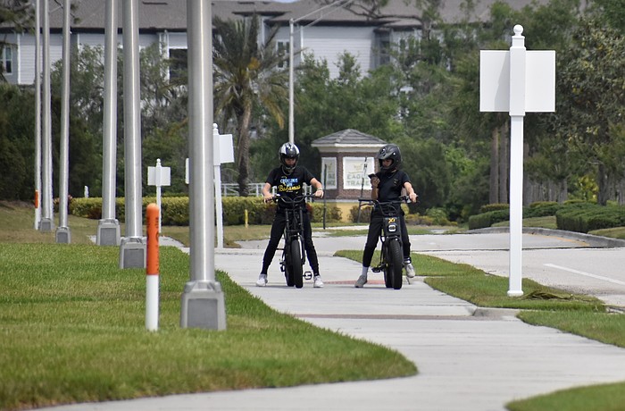 Children and teenagers are often seen riding electric bikes and scooters around the Lakewood Ranch area.