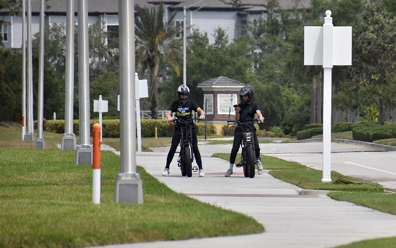 Children and teenagers are often seen riding electric bikes and scooters around the Lakewood Ranch area.
