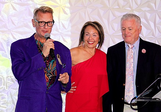 Jon Mongeau and Lita and John Brannan accept the award for Emerging Business of the Year on Oct. 23 at the Longboat Key Chamber of Commerce 2025 membership awards banquet at Lido Beach Resort. Following the shop's recent closure announcement, John Brannan explained their team is proud of everything it did, but knew this was a tough decision they had to make.