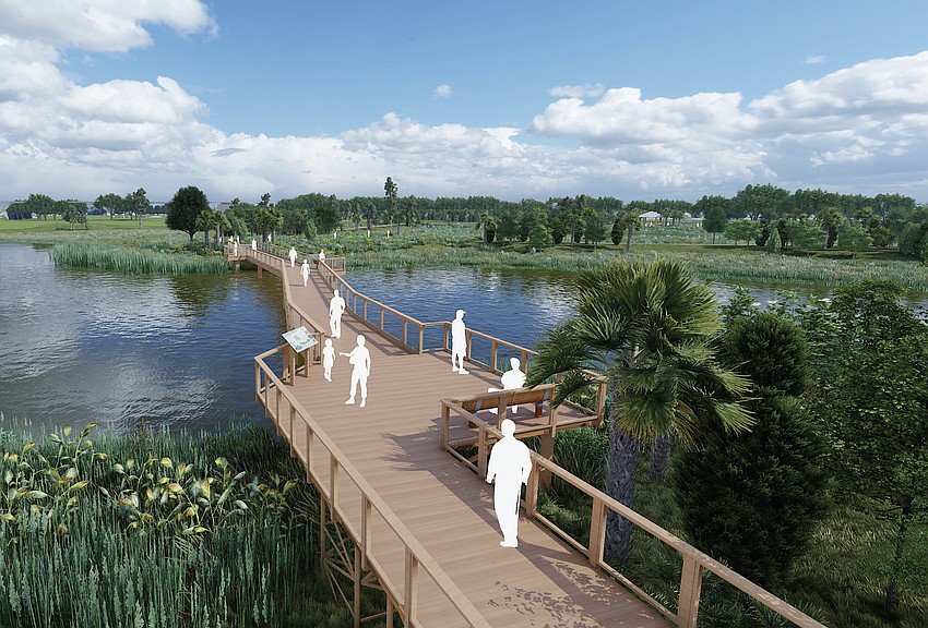 A boardwalk is among the planned features of Bobby Jones Nature Park Phase 2.