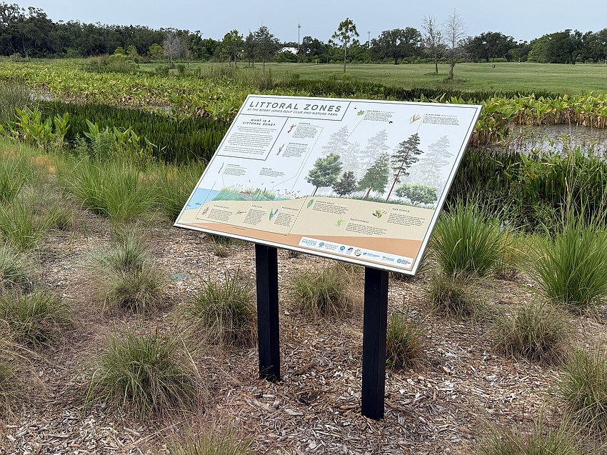 Bobby Jones Nature Park offers educational signage at select locations.