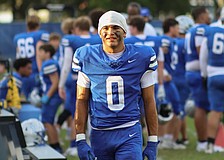 Elijah George had the second-most yards of any running back for Sarasota Christian last season. The Blazers finished 5-6 and reached the first round of the SSAA Class 3A state tournament.