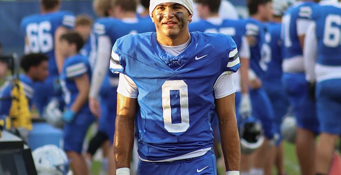 Elijah George had the second-most yards of any running back for Sarasota Christian last season. The Blazers finished 5-6 and reached the first round of the SSAA Class 3A state tournament.