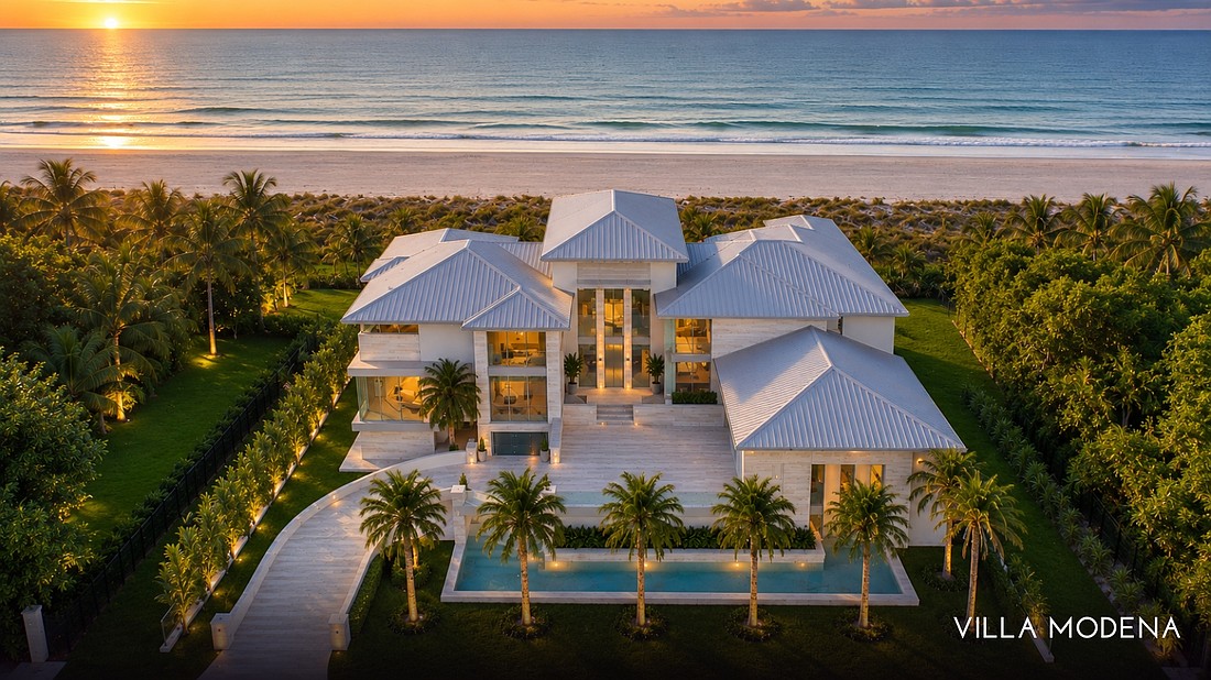 Villa Modena, at $38.5 million, is one of the choices available to the buyer of Gulf front property on Belleair Shores.