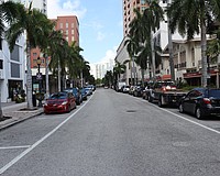 Palm Avenue is one of only two downtown streets that require paid parking. The other is Main Street.
