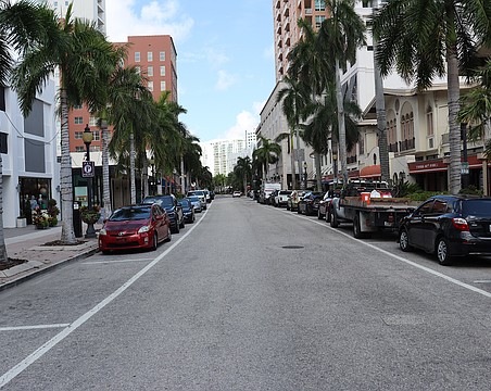 Palm Avenue is one of only two downtown streets that require paid parking. The other is Main Street.