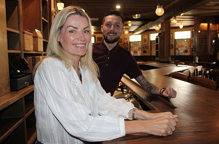 Co-owners Tory Delany and Kevin O'Hanlon say every aspect of Delany's Public House on Lakewood Main Street is genuine Irish.