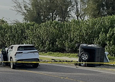 Longboat Key emergency responders posted this photo of Tuesday night's crash scene on social media platforms.