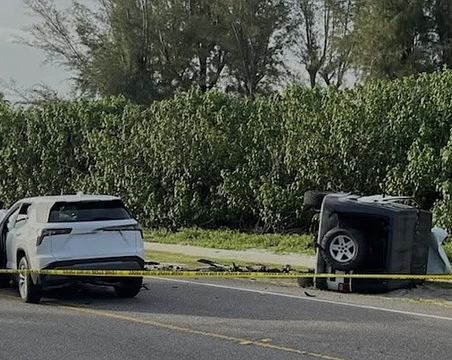 Longboat Key emergency responders posted this photo of Tuesday night's crash scene on social media platforms.