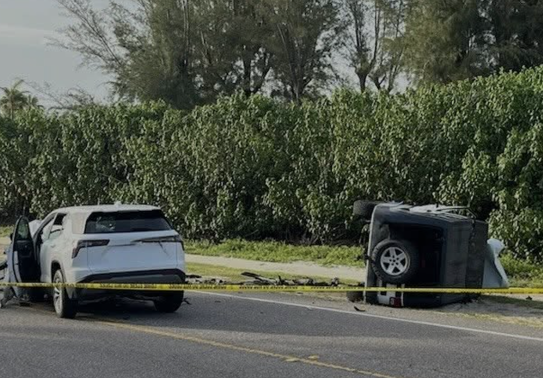 Longboat Key emergency responders posted this photo of Tuesday night's crash scene on social media platforms.
