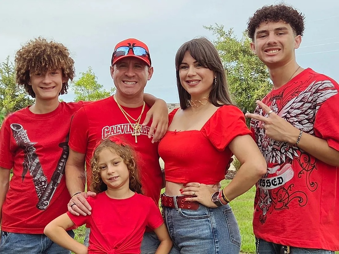 The Padilla-Garcia family was displaced Sunday, July 5, after a lightning strike caused their apartment building to catch on fire.