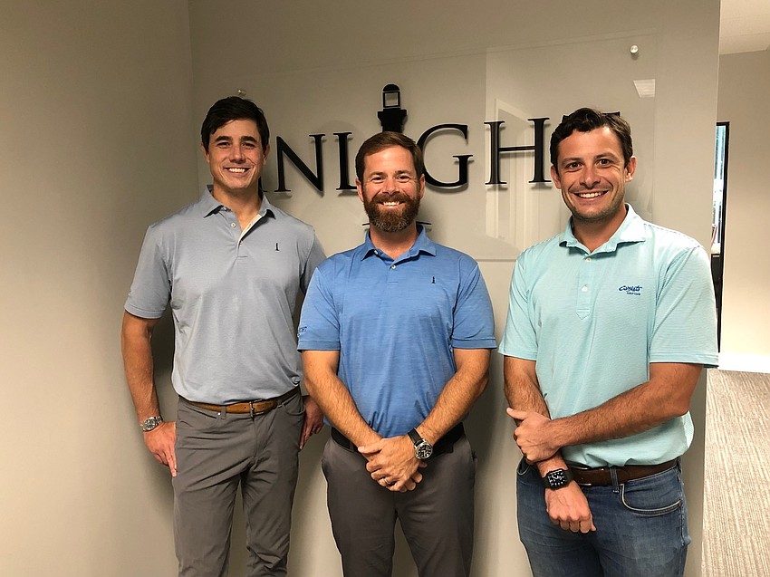InLight Real Estate Partners Managing Partners David Burch and Jeff Berryhill and Vice President Charles Margiotta at the company's Ponte Vedra Beach office. Burch said InLight recently signed FY Logistics as its second Eastport Exchange tenant. InLight Real Estate Partners Managing Partners David Burch and Jeff Berryhill and Vice President Charles Margiotta at the company's Ponte Vedra Beach office. Burch said InLight recently signed FY Logistics as its second Eastport Exchange tenant.