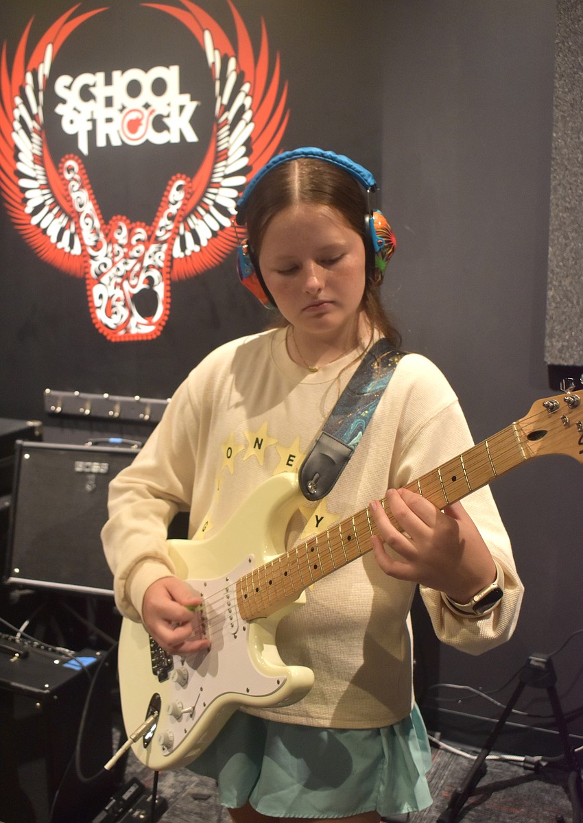 Lakewood Ranch's Hariet Shore, 11, has been a student at School of Rock for two years and loves how much music connects people.