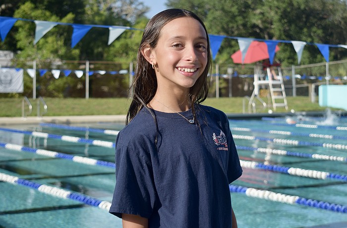 Swimming is a sport Izzy DiPasquale got into because of her older sister, Ava DiPasquale. She's now assembling a career of her own.