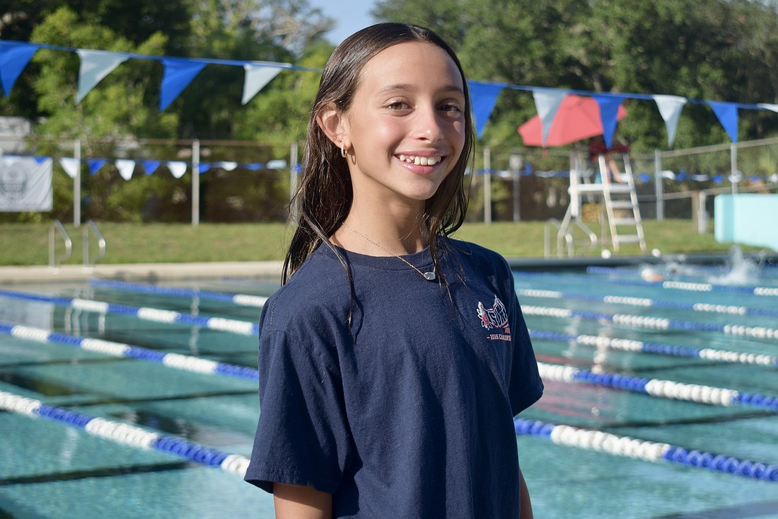 Swimming is a sport Izzy DiPasquale got into because of her older sister, Ava DiPasquale. She's now assembling a career of her own.