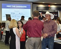 About 50 local, state and federal candidates attended "Meet the Candidates" at Gold Coast Eagle Distributing July 16.
