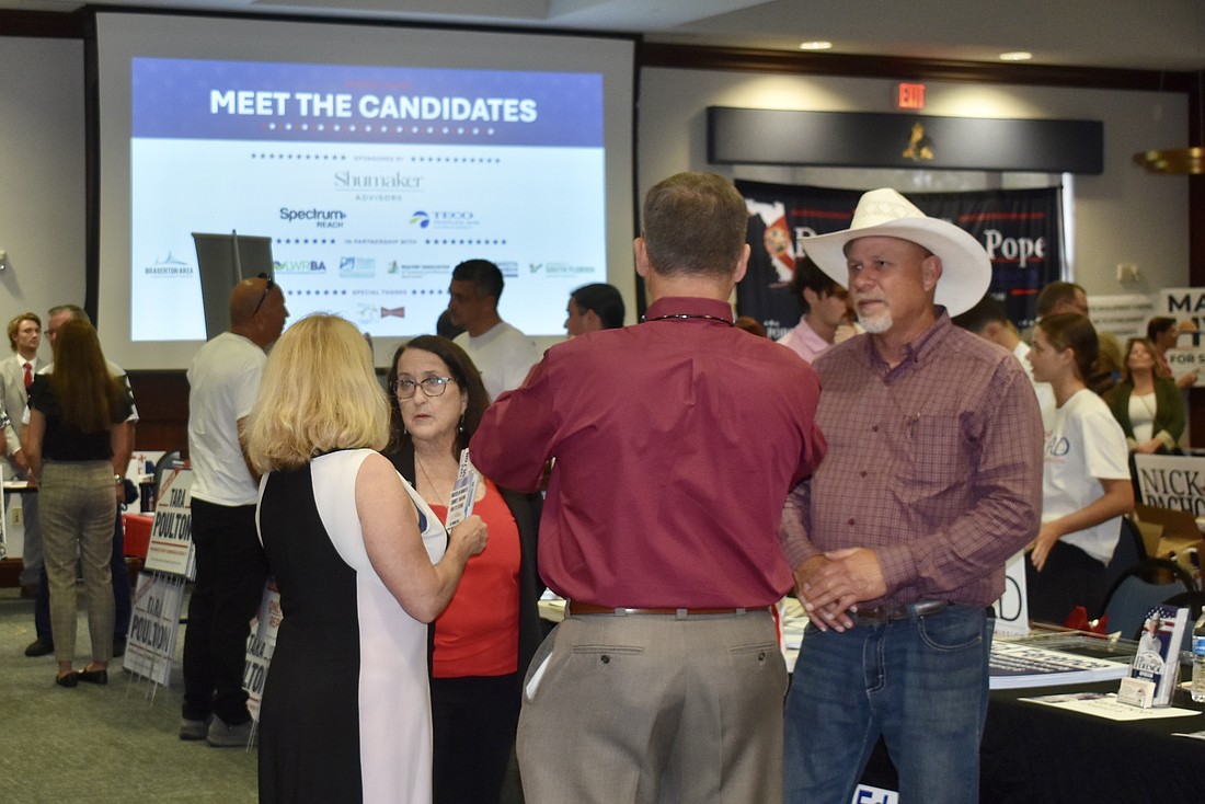 About 50 local, state and federal candidates attended "Meet the Candidates" at Gold Coast Eagle Distributing July 16.