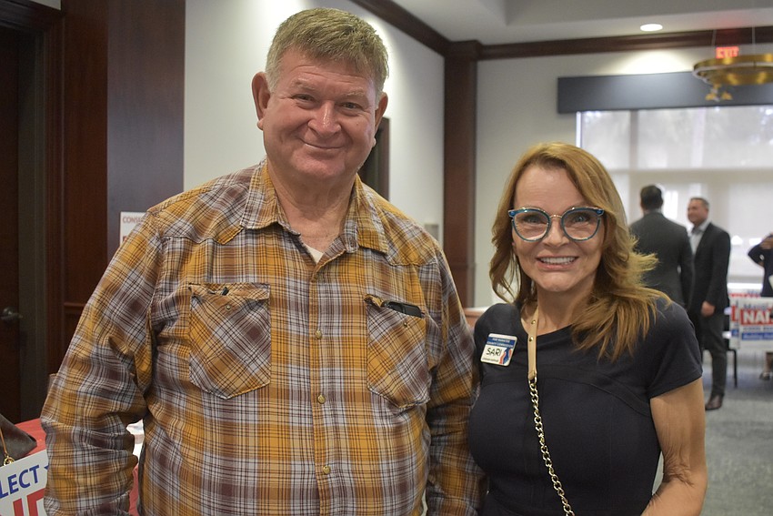 District 1 candidates Mike Harrison and Sari Lindroos-Valimaki are friendly opponents. As the only Democrat in the race, Lindroos-Valimaki is headed straight to the general election, while Harrison has to make it through the primary election first.