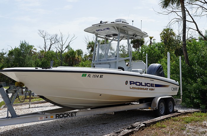 The Longboat Key Police Department has four vessels in its marine fleet, including a 26-foot Boston Whaler that is out of commission awaiting repairs to its canopy.