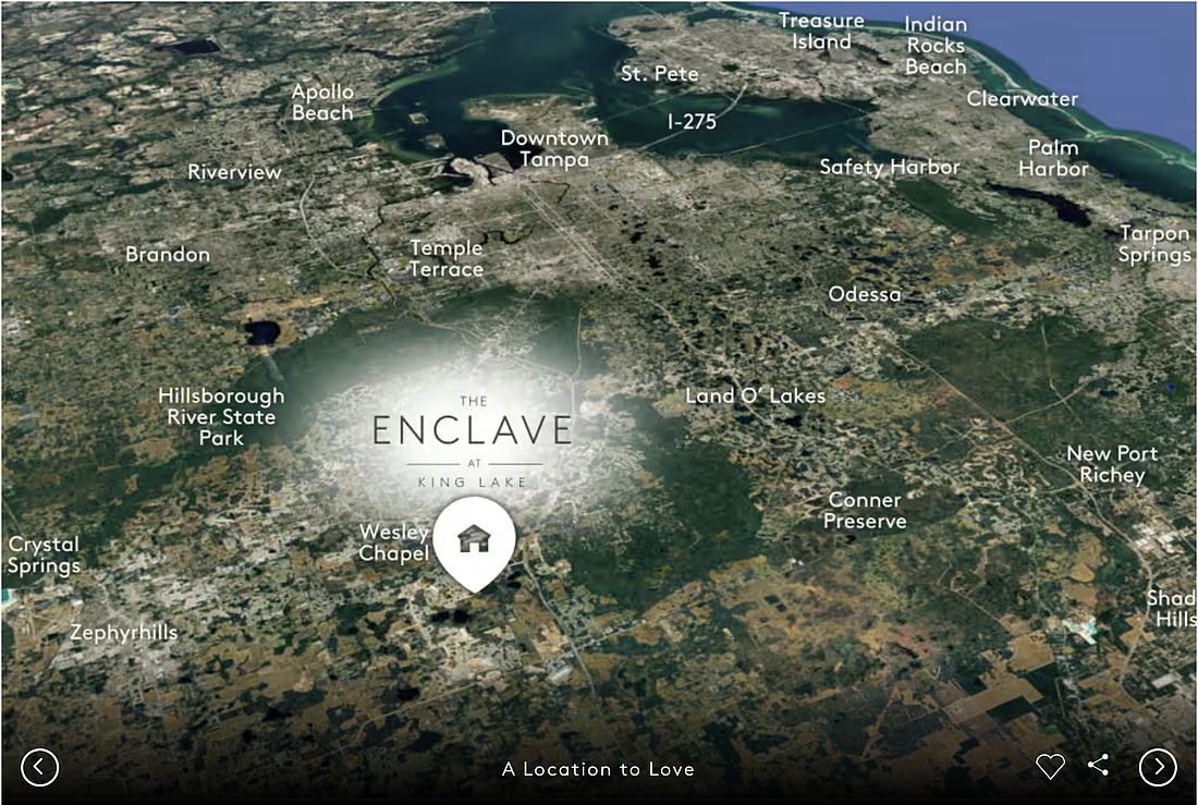 PulteGroup announced this week it has acquired land in Pasco County to build a new community called The Enclave at King Lake.