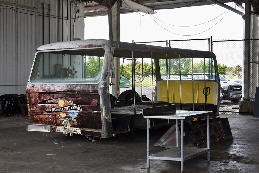 Property Management is salvaging one of the old tram cars to use as a display.