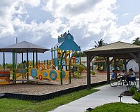 The playground is open daily from sunrise to sunset.
