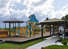 The playground is open daily from sunrise to sunset.