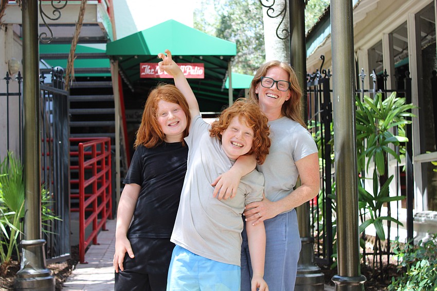 Avi and Joah Sigal-Verier and mother Leah Verier-Dunn are full of laughter and joy for the FST Summer Camps.