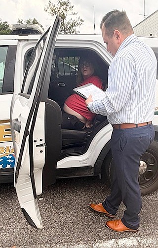 Luke Herbert is taken into custody following his arrest. Photo courtesy of the Flagler County Sheriff's Office.